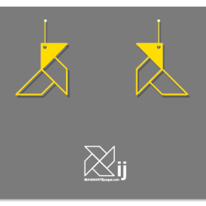 Pendientes pajarita, modelo CALADO